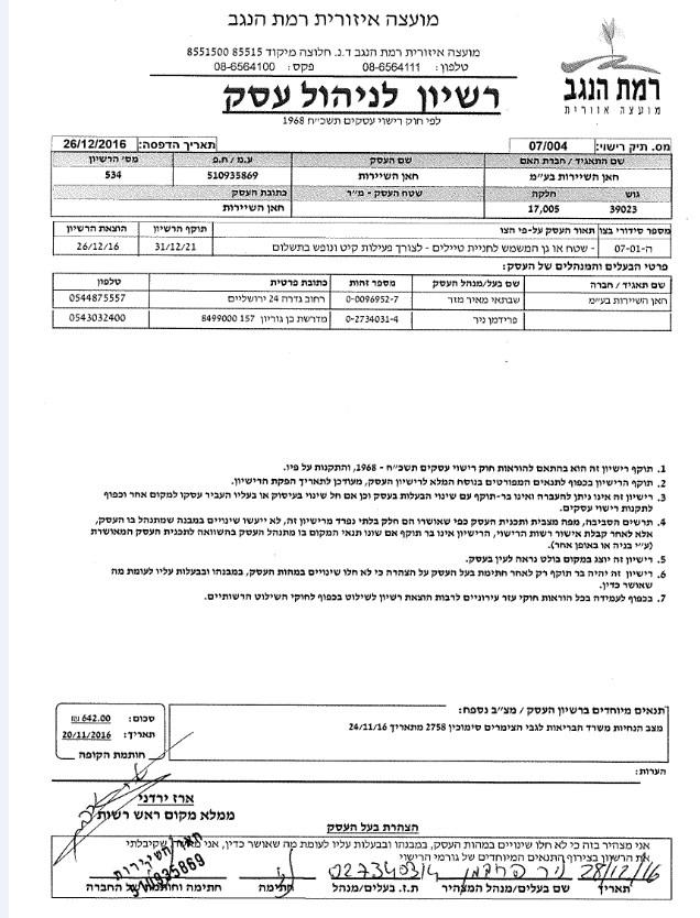 business license